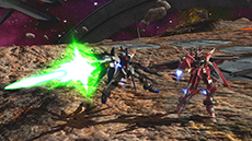 画像ギャラリー No.016のサムネイル画像 / 「機動戦士ガンダム EXVS.FB」,DLC「高機動型ザクII後期型(ジョニー・ライデン機)」「インフィニットジャスティスガンダム(ラクス搭乗)」を発売日から無料配信