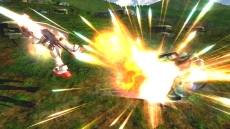 画像ギャラリー No.012のサムネイル画像 / 「機動戦士ガンダム EXTREME VS. FULL BOOST」，万能型のガトー搭乗ゲルググと，岩を投げて戦うドアン搭乗のザクIIが4月16日に配信