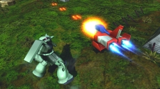 画像ギャラリー No.016のサムネイル画像 / 「機動戦士ガンダム EXTREME VS. FULL BOOST」，万能型のガトー搭乗ゲルググと，岩を投げて戦うドアン搭乗のザクIIが4月16日に配信