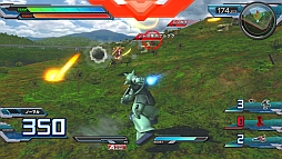 画像ギャラリー No.021のサムネイル画像 / 「機動戦士ガンダム EXTREME VS. FULL BOOST」，万能型のガトー搭乗ゲルググと，岩を投げて戦うドアン搭乗のザクIIが4月16日に配信