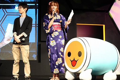 画像ギャラリー No.008のサムネイル画像 / ［TGS2013］「太鼓の達人 Wii U　ば〜じょん！」の詳細も明らかにされた，「太鼓の達人×ももいろクローバーZ コラボ紹介ステージ」の模様をレポート