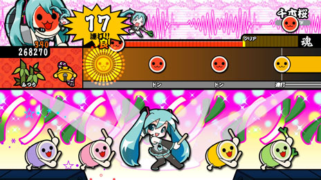 画像ギャラリー No.048のサムネイル画像 / 「太鼓の達人　Wii Uば〜じょん！」，最大4人で楽しめる「スコア対決」やどんちゃんのカスタマイズを楽しめる「きせかえ」などの内容が明らかに