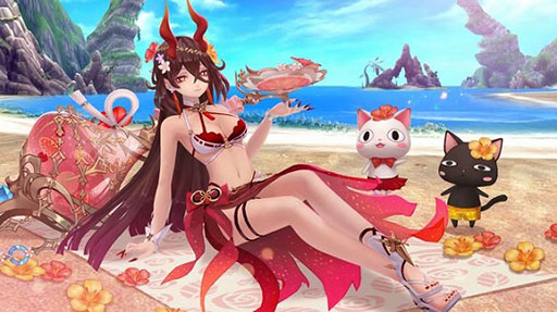 画像ギャラリー No.004のサムネイル画像 / 「幻想神域 -Another Fate-」,新たな幻神“真夏の酒鬼・酒呑童子”が実装に