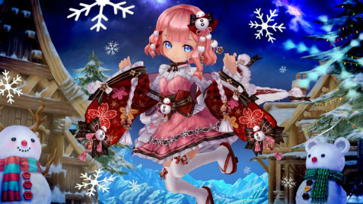 画像ギャラリー No.003のサムネイル画像 / 「幻想神域」クリスマス衣装のコノハナサクヤを実装