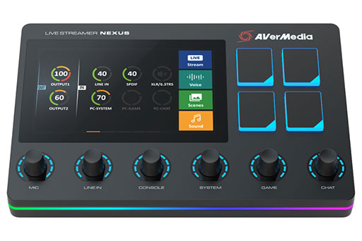画像ギャラリー No.010のサムネイル画像 / AVerMedia,タッチディスプレイ搭載のオーディオミキサー「AX310」と実況配信者向けマイク「AM330」を発売