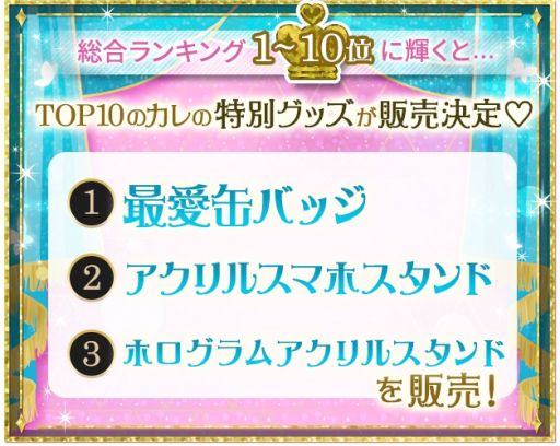 画像ギャラリー No.003のサムネイル画像 / ボルテージの8タイトルが対象の人気投票イベント「ラブカレアワード2022 Spring〜輝くティアラを愛するキミに〜」開催
