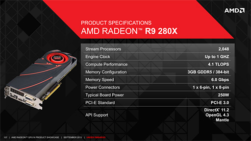 画像ギャラリー No.011のサムネイル画像 / AMD，R9 290シリーズを除くRadeon R9＆R7シリーズのスペックを公開。R9 280X以下は基本的にHD 7000系のリフレッシュ
