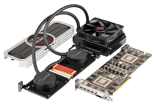 画像ギャラリー No.013のサムネイル画像 / 公称消費電力は脅威の500W。AMD,1499ドルのデュアルGPUカード「Radeon R9 295X2」を発表