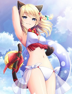 画像ギャラリー No.002のサムネイル画像 / 「アンジュ・ヴィエルジュ」,水着キャラが登場するイベント「真夏の海と恋心」を開催中