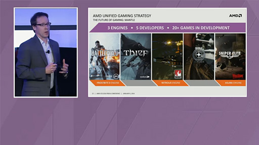 画像ギャラリー No.002のサムネイル画像 / ［CES 2014］【速報】Mantleで「Battlefield 4」は45％速くなる！ AMD，MantleとKaveriにおける性能向上率を公表