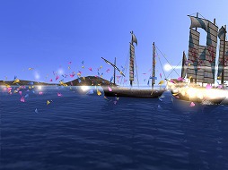 画像ギャラリー No.002のサムネイル画像 / 「大航海時代 Online」ワールド移動記念のイベントを実施。砲撃が紙吹雪に