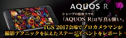 画像ギャラリー No.079のサムネイル画像 / 【PR】シャープの最新スマホ「AQUOS R」は写真も強い。TGS 2017会場でプロカメラマンが撮影テクニックを伝えたステージイベントをレポート