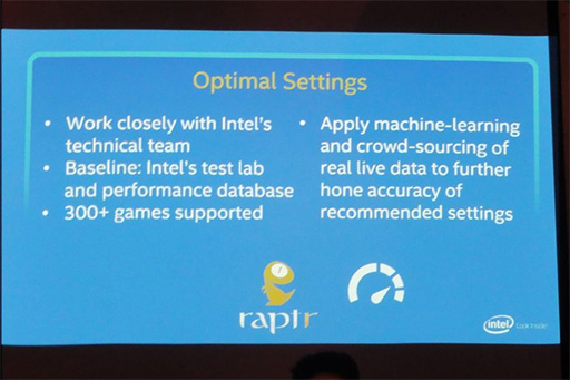 画像ギャラリー No.006のサムネイル画像 / ［GDC 2015］Intel，Raptrベースのゲームプレイ環境支援ツールを発表。デスクトップ版Broadwellに関する情報も少し明らかに