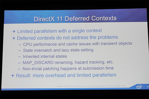 画像ギャラリー No.005のサムネイル画像 / ［GDC 2015］「Haswell」と「Broadwell」の間には，DirectX 12関連の重要な違いがあった