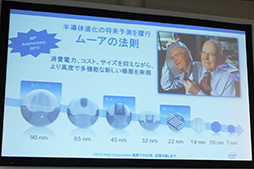 画像ギャラリー No.025のサムネイル画像 / 「ムーアの法則」50周年記念展示が科学技術館で今夏に開催。8086や80486，Pentiumなどが一堂に会した記者説明会レポート