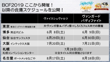 画像ギャラリー No.006のサムネイル画像 / ブシロードがTCGイベント「大ヴァンガ祭×大バディ祭2019」と「しろくろフェス2019」の合同開催を発表