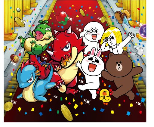 画像ギャラリー No.001のサムネイル画像 / 「モンスト」と「LINE POP」がコラボ。モンストのテレビCMにLINEキャラが出演