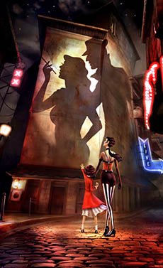 画像ギャラリー No.001のサムネイル画像 / パズルアクション「Contrast」，PS3版の配信日が3月13日に決定。影に変身する能力を持つ女性「ドーン」になり，全3章で構成される物語を進めよう