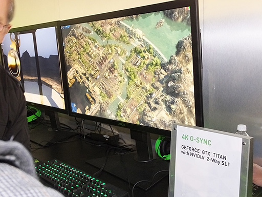 画像ギャラリー No.002のサムネイル画像 / ［CES 2014］4KでのG-SYNC対応一番乗りはASUSか。試作機による動作デモが披露される