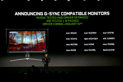 画像ギャラリー No.002のサムネイル画像 / NVIDIA，「G-SYNC Compatible Monitors」プログラムを開始。Adaptive-Sync対応ディスプレイ12製品でG-SYNCの利用を可能に