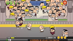 画像ギャラリー No.003のサムネイル画像 / 日本の日常風景!? おっさんたちを電車に詰め込むスマホ向けカジュアルゲーム「つめこめおっさん」を紹介する「(ほぼ)日刊スマホゲーム通信」第399回