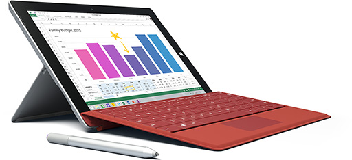 画像ギャラリー No.002のサムネイル画像 / Microsoft，新型タブレット「Surface 3」を5月5日に北米で発売。解像度1920×1280ドットの液晶パネルを採用，搭載SoCは「Atom x7」に