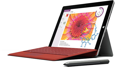 画像ギャラリー No.004のサムネイル画像 / Microsoft，新型タブレット「Surface 3」を5月5日に北米で発売。解像度1920×1280ドットの液晶パネルを採用，搭載SoCは「Atom x7」に