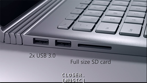 画像ギャラリー No.010のサムネイル画像 / Microsoftの隠し球は2-in-1 PC「Surface Book」! キーボードドック側に“外付けGeForce”を搭載できる仕様で1499ドルから