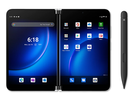 画像ギャラリー No.002のサムネイル画像 / Microsoft，折りたたみ可能な2画面スマホ「Surface Duo 2」を1月11日に国内発売