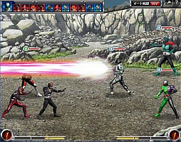 画像ギャラリー No.005のサムネイル画像 / 「仮面ライダー バトオンライン」のオープンβテストがYahoo!ゲームで開始。歴代ライダーが登場するブラウザゲーム
