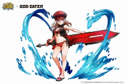 画像ギャラリー No.002のサムネイル画像 / 「フルボッコヒーローズX」が「GOD EATER」とコラボ。「アリサ（水着ver）」が登場