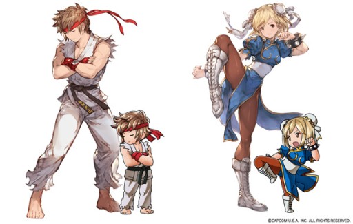 画像ギャラリー No.002のサムネイル画像 / 「グラブル」の「ウルトラストリートファイターIV」コラボが本日19:00に開始。ストリートファイターの姿になれる特別な武器が登場