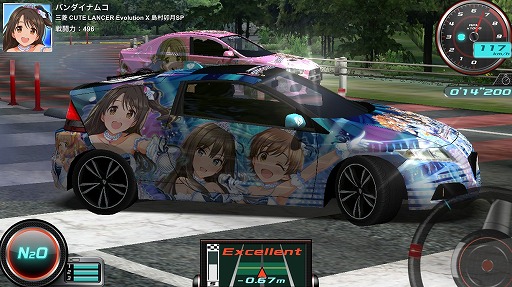 画像ギャラリー No.008のサムネイル画像 / 「デレステ」の痛車が「ドリフトスピリッツ」に登場。相互コラボイベントが本日スタート
