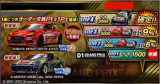 画像ギャラリー No.018のサムネイル画像 / 「ドリフトスピリッツ」でD1GPとのコラボイベントが開催中