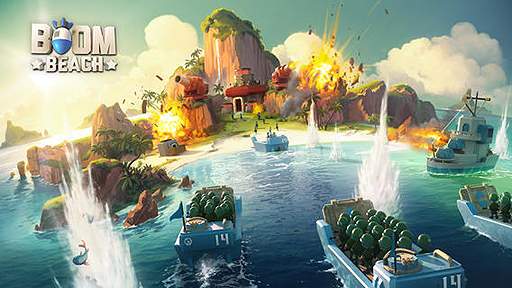 画像ギャラリー No.002のサムネイル画像 / Supercellの3作目は「Clash of Clans」のクローン。ミリタリー風の最新作「Boom Beach」の配信をカナダでスタート