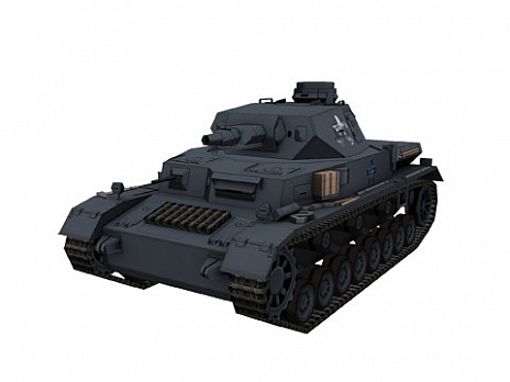画像ギャラリー No.015のサムネイル画像 / 「ガールズ＆パンツァー 戦車道、極めます！」，あんこうチームが搭乗する戦車「IV号戦車D型」など，3つの車両の参戦が明らかに