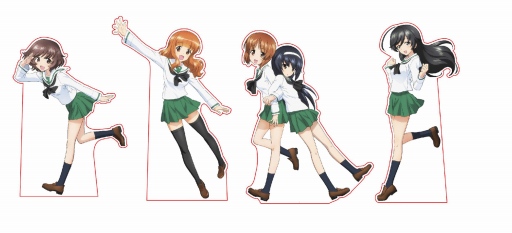 画像ギャラリー No.004のサムネイル画像 / 「ガールズ＆パンツァー 戦車道、極めます！」，発売を記念して大洗マリンタワーにキャラクターの等身大パネルを設置