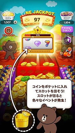 LINE DOZER コイン落としゲーム