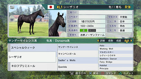 画像ギャラリー No.006のサムネイル画像 / 「Winning Post 8」,最強馬を産み出すために知っておきたい情報が一挙公開に。実在の種牡馬や繁殖牝馬も多数登場