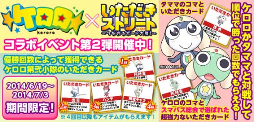画像ギャラリー No.001のサムネイル画像 / 「いただきストリートfor au」,アニメ「ケロロ」とのコラボイベント第2弾開催中