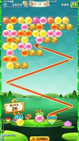 画像ギャラリー No.005のサムネイル画像 / パズルアドベンチャーゲーム「LINE パズルボブル」がスマホ向けに配信中