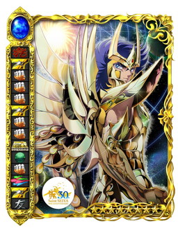 画像ギャラリー No.003のサムネイル画像 / 「聖闘士星矢 小宇宙スロットル」,神聖衣をまとった瞬と一輝のカードが実装