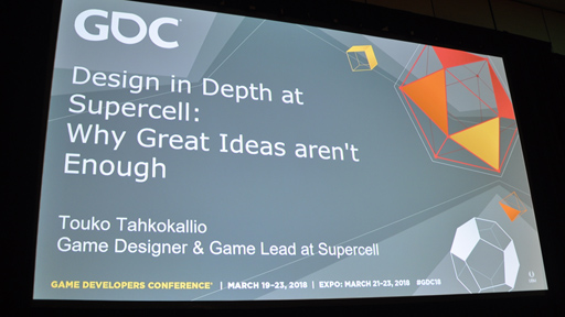 画像ギャラリー No.001のサムネイル画像 / ［GDC 2018］Supercellにおける「ゲームデザイン」では，何が行われているのか？　数々の名作を作ったデザイナーが実例を挙げて語った
