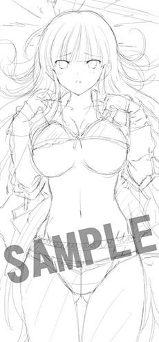 画像ギャラリー No.009のサムネイル画像 / 「閃乱カグラ2 -真紅-」,店舗特典用の描き下ろしイラストのラフスケッチが公開に。着色によって破壊力が格段に増す予感