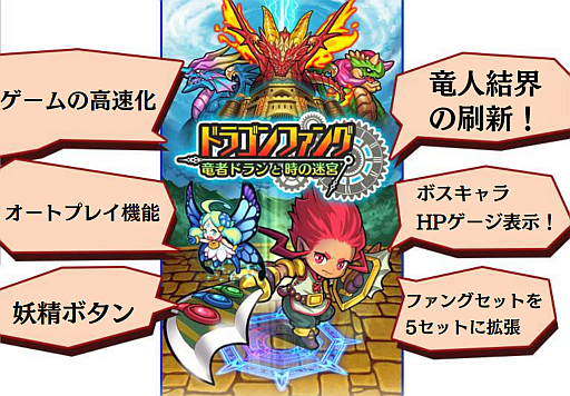 画像ギャラリー No.004のサムネイル画像 / 「ドラゴンファング」,大型アップデート実施でオートプレイやゲームの高速化,次の一手を自動的に決定する「妖精ボタン」などが実装