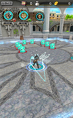 画像ギャラリー No.004のサムネイル画像 / Android用アクションRPG「スリングショットブレイブズ」の配信がスタート。キャラを引っ張ってとばす“ひっぱりアクション”に注目