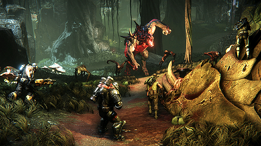 画像ギャラリー No.011のサムネイル画像 / 「Left 4 Dead」のTurtle Rock Studiosが手がけるサバイバルアクション「Evolve」を最速体験。狩るか狩られるか,4人対1人の熱い対戦をレポート