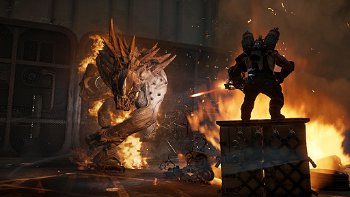 画像ギャラリー No.002のサムネイル画像 / 2K,「Evolve」の3回目となるメディア体験会を開催。新モンスター「レイス」や,惑星上での5日間の戦いを描く「脱出モード」を体験した