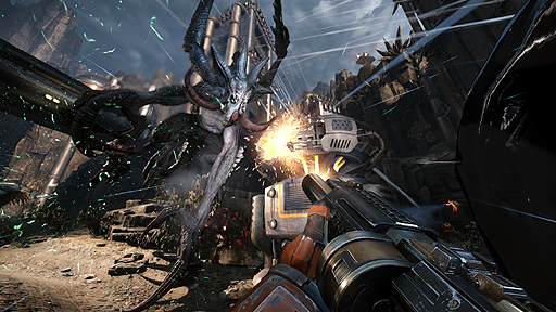 画像ギャラリー No.003のサムネイル画像 / 2K,「Evolve」の3回目となるメディア体験会を開催。新モンスター「レイス」や,惑星上での5日間の戦いを描く「脱出モード」を体験した