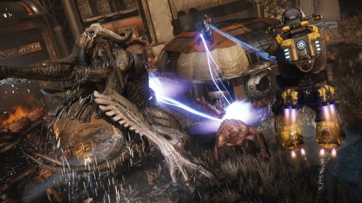 画像ギャラリー No.001のサムネイル画像 / 「Evolve」プレイアブルモンスター情報第2弾。触手によって浮遊し，強烈な雷撃でハンターを一網打尽にする「クラーケン」の詳細が公開